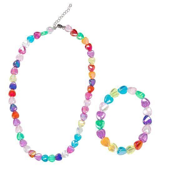 Set De Joyas Con Collar Y Pulsera Bisuter a De Corazones-2