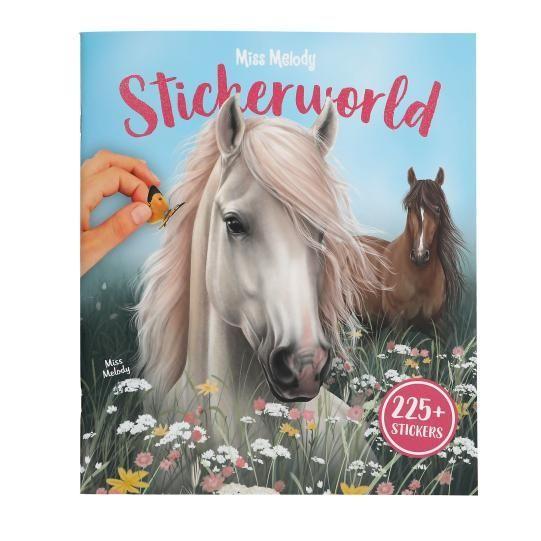 Cuaderno Stickerworld con mas de 225 stickers de Miss Melody-1