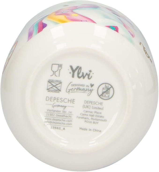 Taza De 250 Ml Sin Asa Con Tierno Dise o De Unicornio Ylvi-3