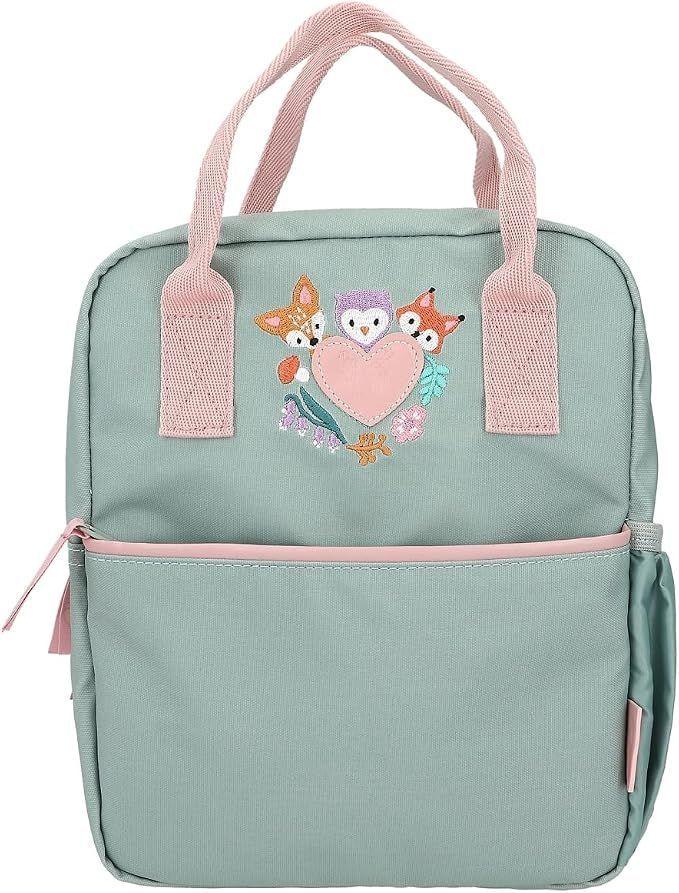 Mochila Verde Bosque Encantado Con Bordado Princess Mimi-0