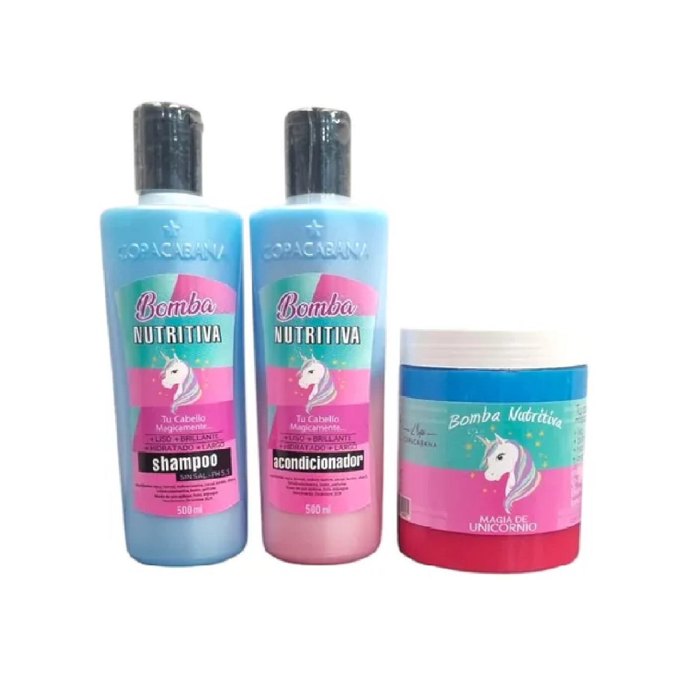 Pack Bomba Nutritiva Shampoo y Acondicionador Unicornio -0