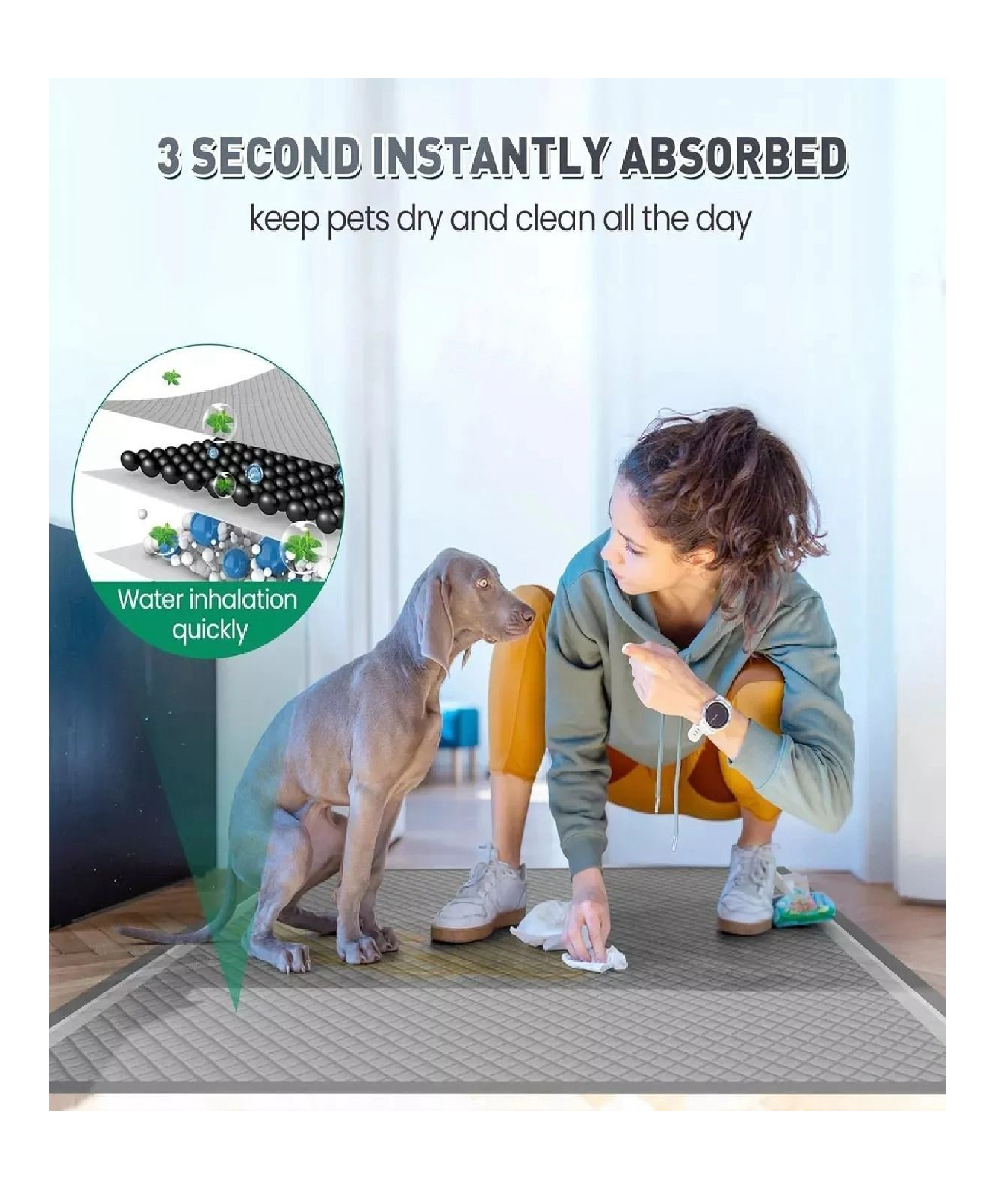 Sabanilla entrenamiento para mascotas Carbon -4