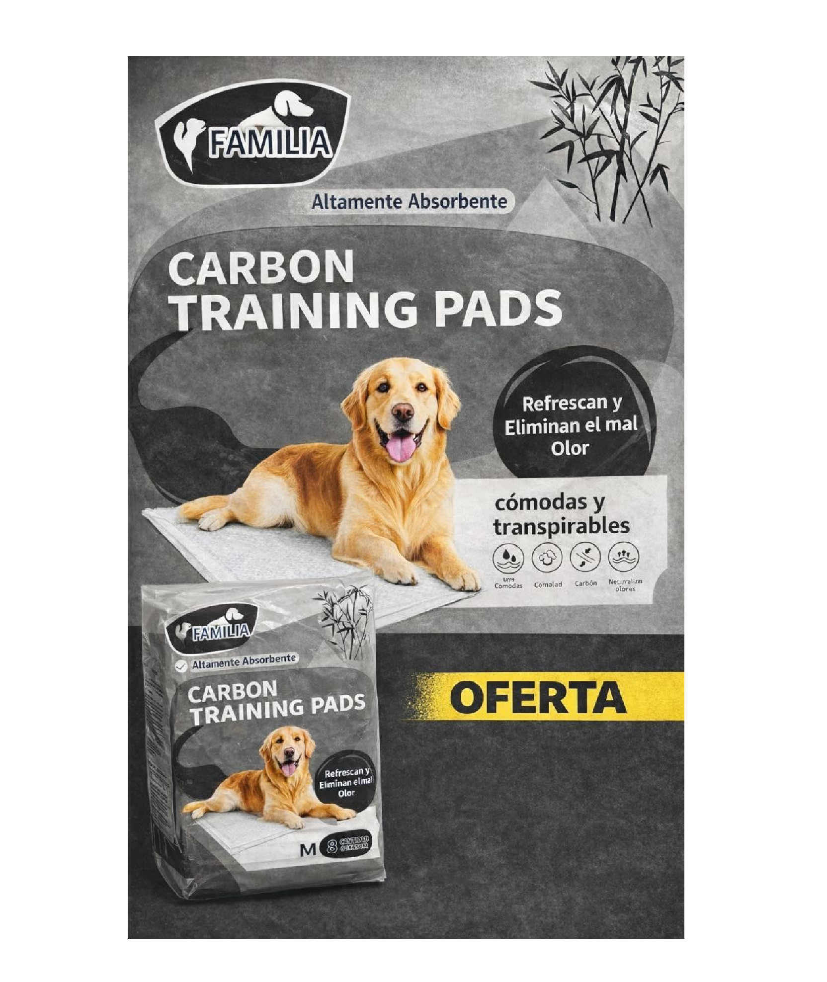 Sabanilla entrenamiento para mascotas Carbon -5