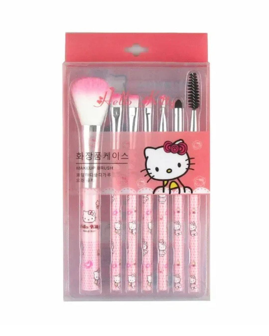 Set  de 7  Brochas de Hello Kitty-1