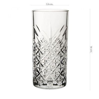 Set De 6 Vasos Vidrio Alto Timeless 450cc-2