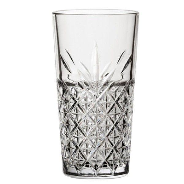 Set de 6 Vasos Vidrio Alto Apilable Timeless 360cc-1