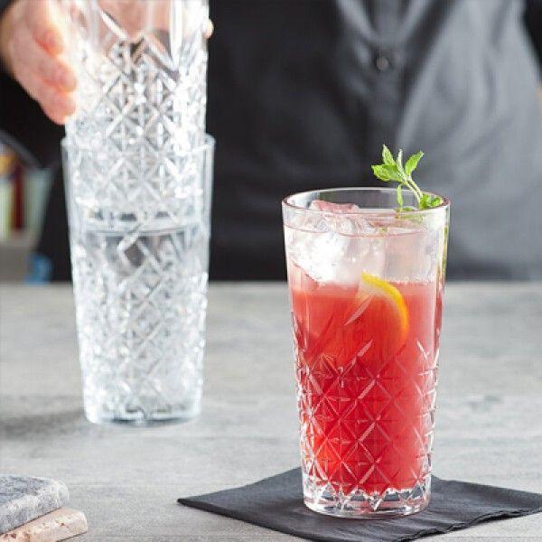 Set de 6 Vasos Vidrio Alto Apilable Timeless 360cc-3