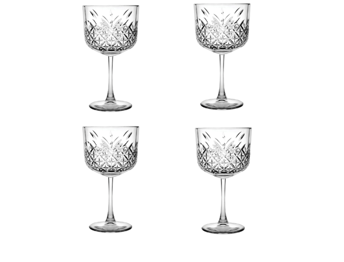 Set de 4 Copas Vidrio Timeless 500cc Gin Elegante -0