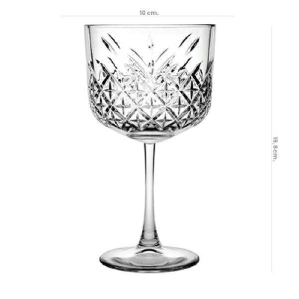 Set de 4 Copas Vidrio Timeless 500cc Gin Elegante -4