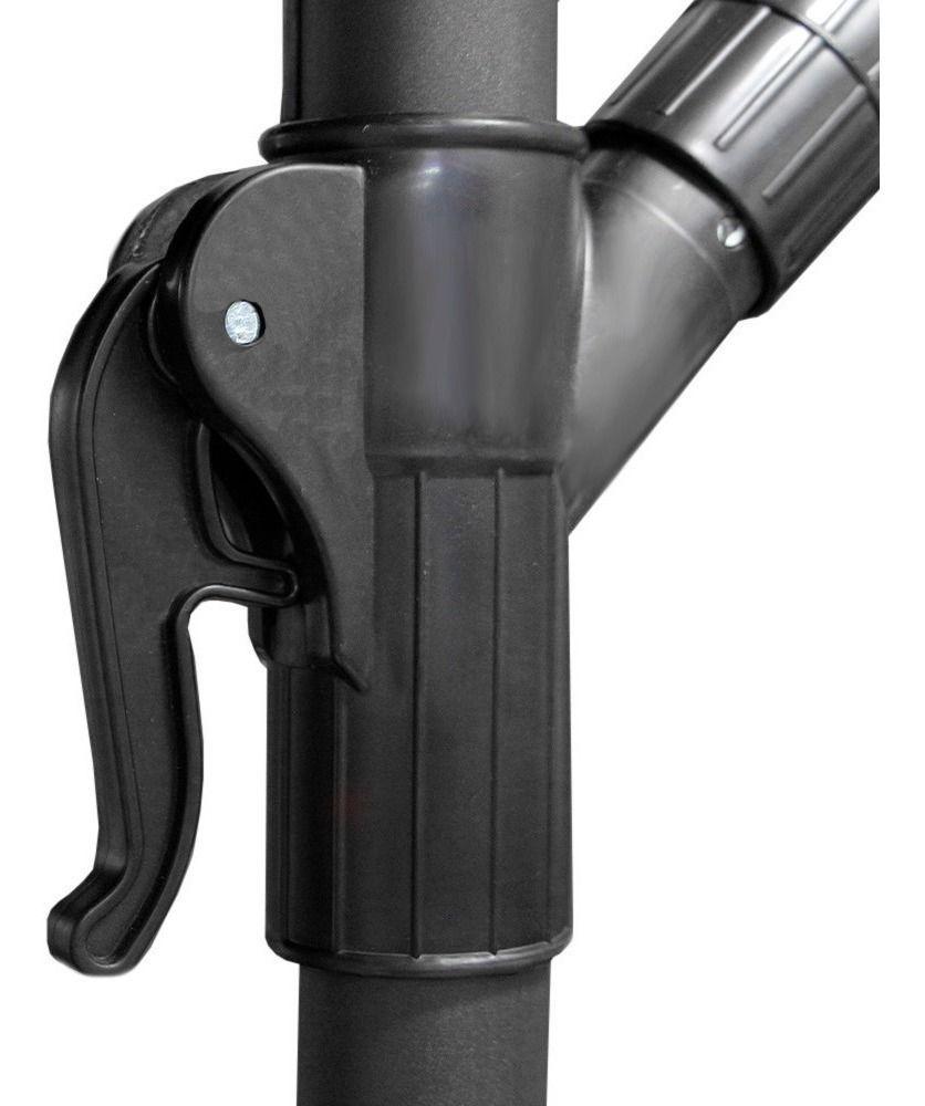 Quitasol 3 mt Blanco Plegable Extensible Pedestal Redondo -4