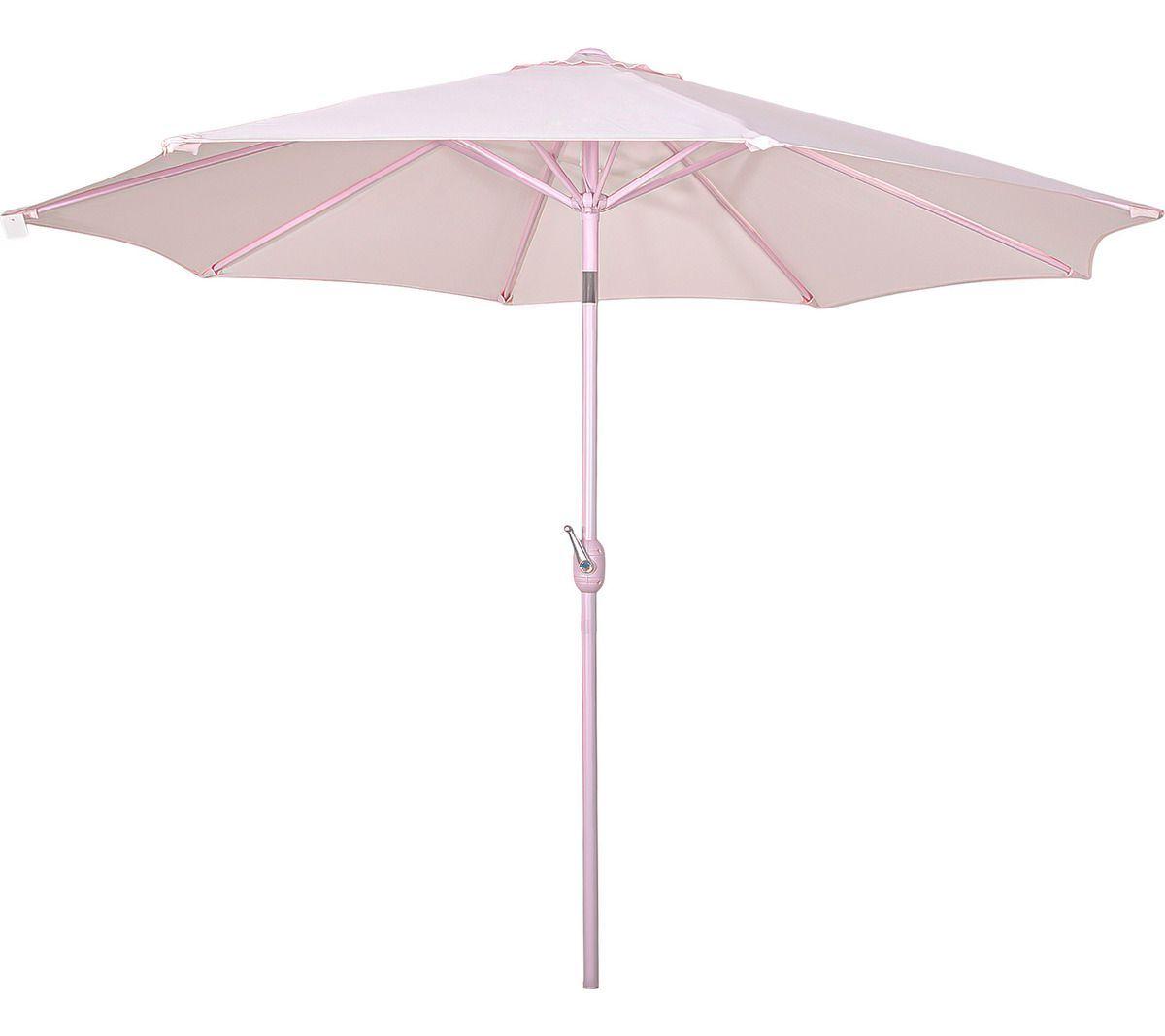 Quitasol Madera 2.7 Metros Grande Para Terraza Rosa-0