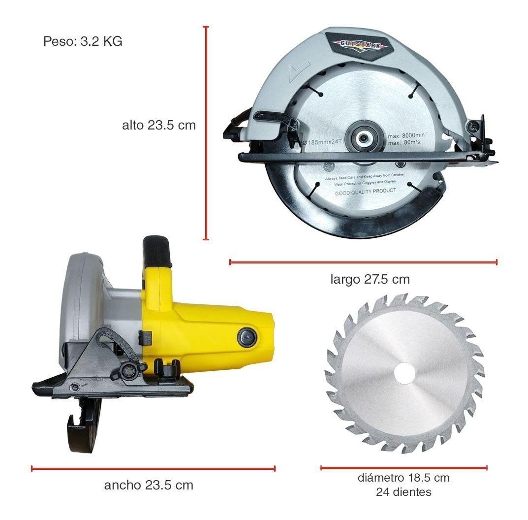 Sierra Circular Gutstark 7- 1/4 1200w 50hz 4500rpm-4