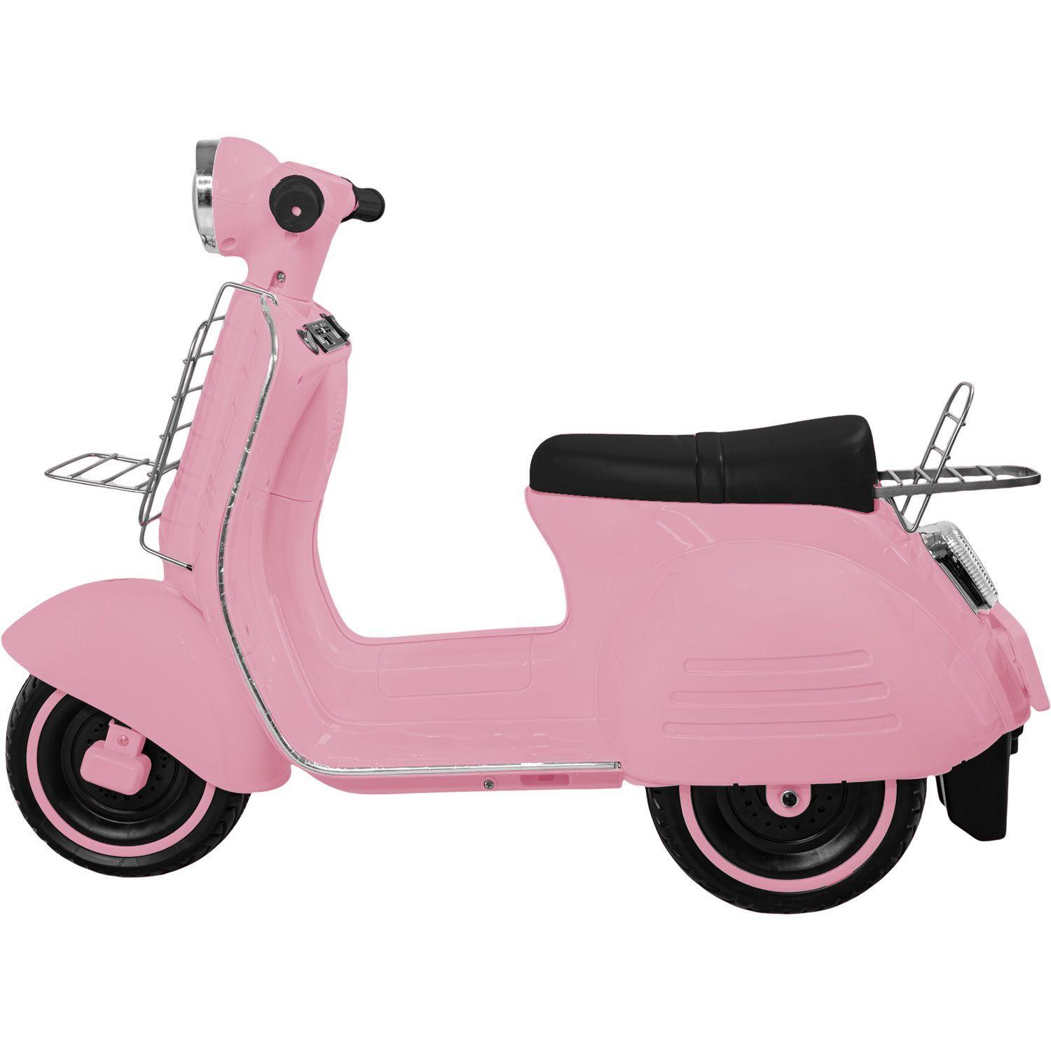Motocicleta Montable Vintage Motoneta 12 V Luz Led-0