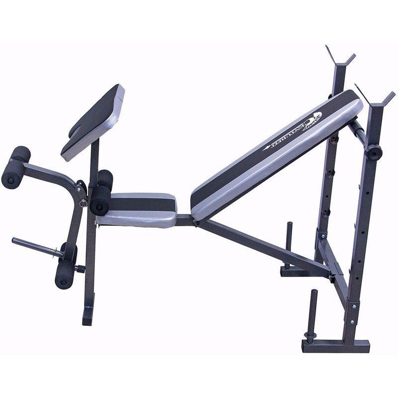 Banca Multiposiciones Centurfit Gym Pecho Bicep 5 En 1 Pesas-2
