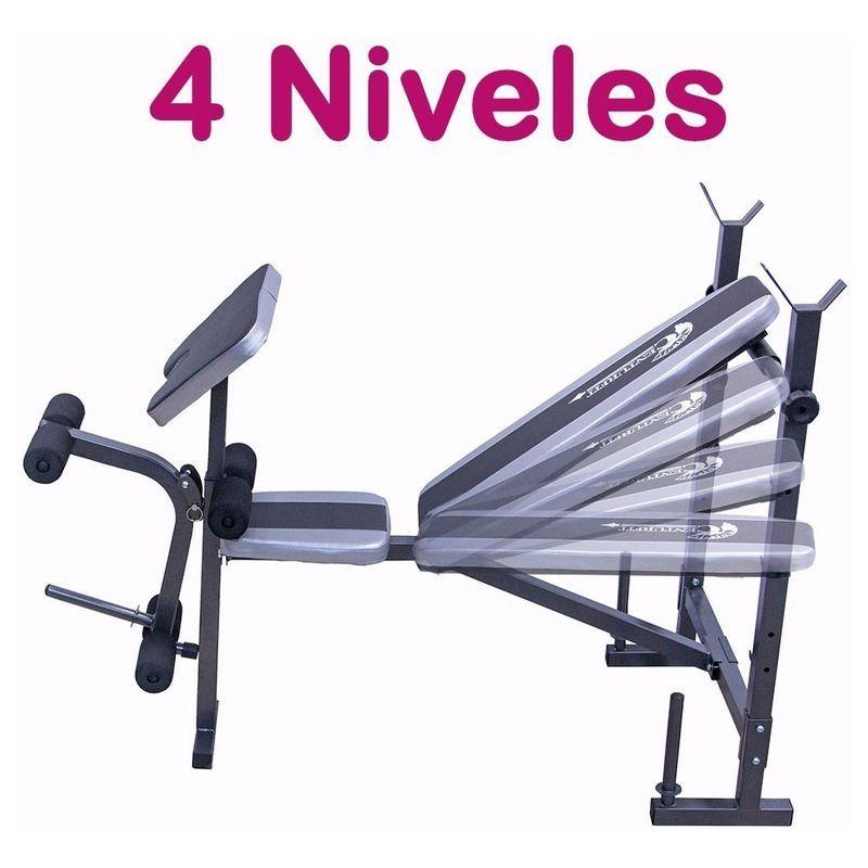 Banca Multiposiciones Centurfit Gym Pecho Bicep 5 En 1 Pesas-5