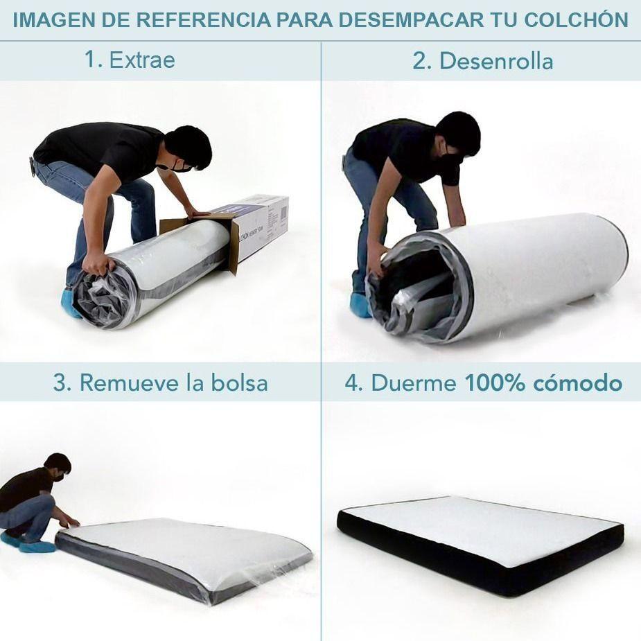Colchon King Memory Foam 201x191x18cm -5