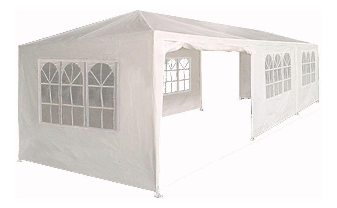 Toldo Plegable 3x6 Para Eventos Blanco Con Paredes-0