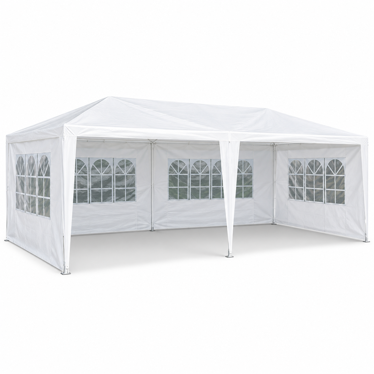 Toldo Plegable 3x6 Jardimex Para Eventos Blanco Con Paredes-4