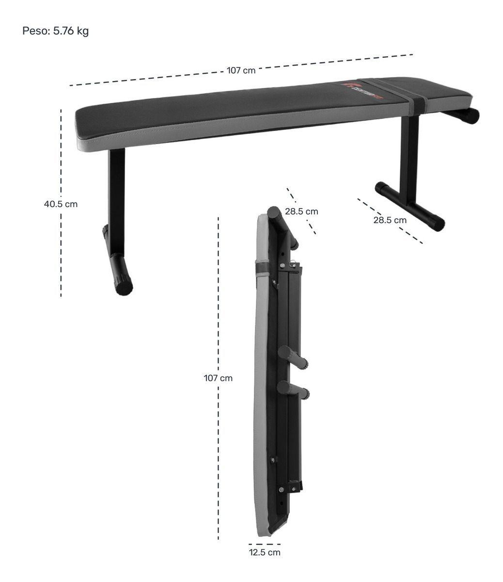 Banco Plano Plegable Para Pesas Y Ejercicio  Centurfit-3