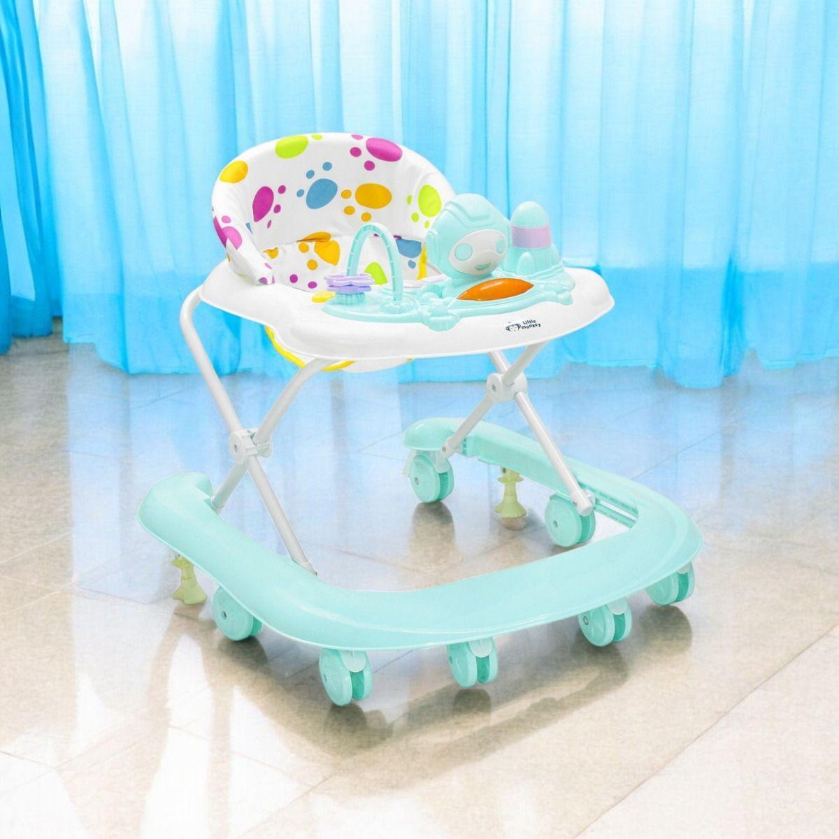 Andadera Bebe con Sonidos, Luces y Altura Ajustable - Color Azul-6