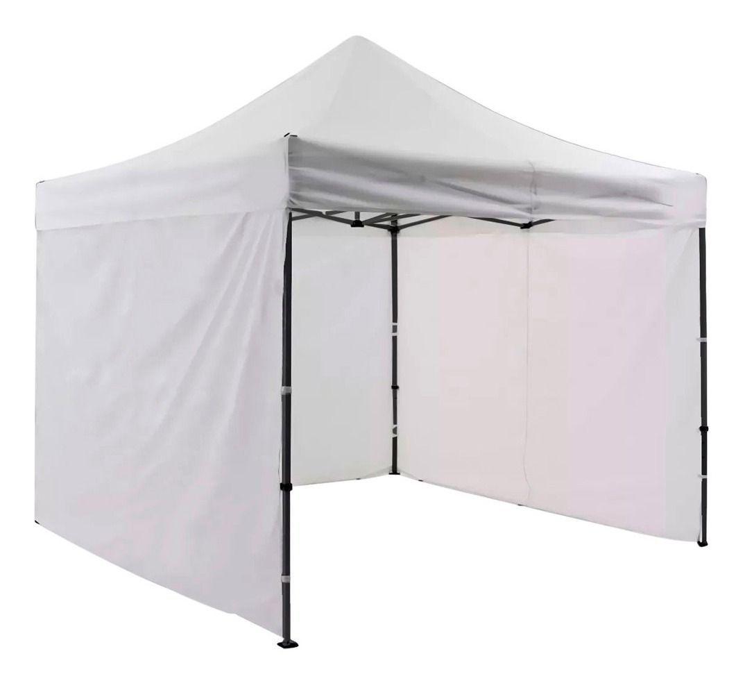 Toldo 3x3 Blanco Paredes Plegable Retractil Impermeable-0