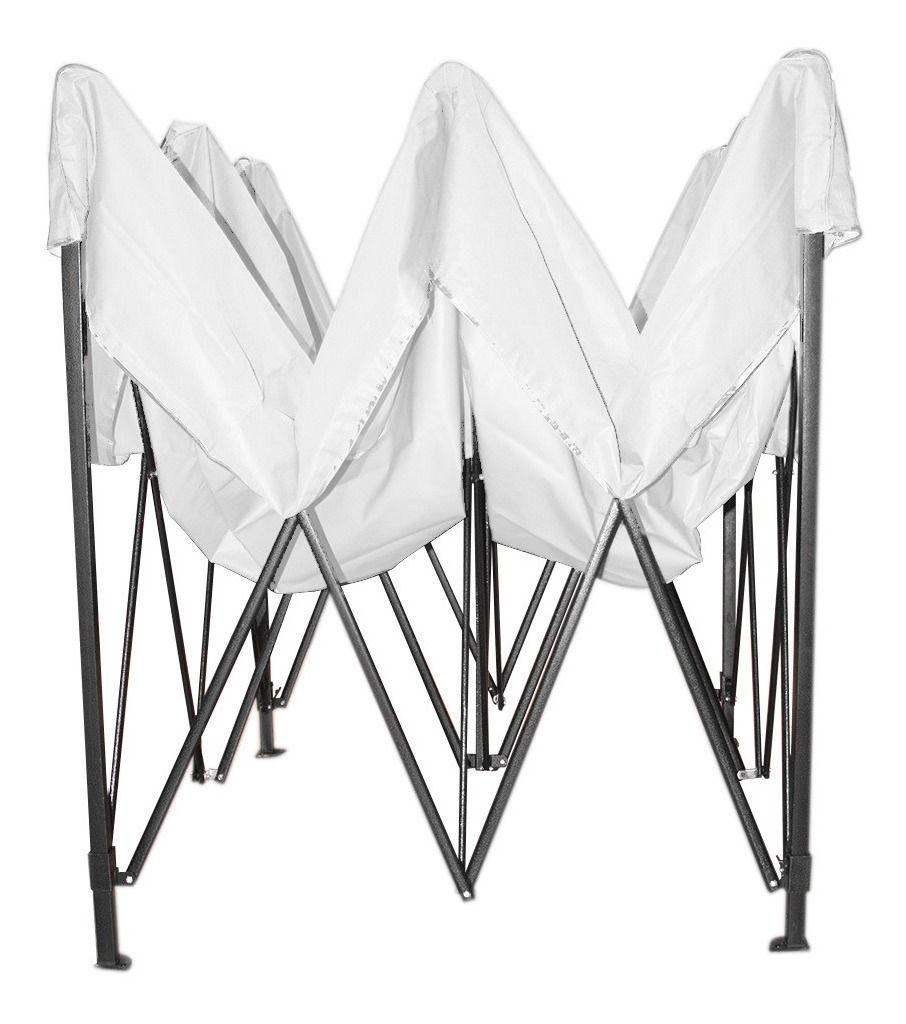 Toldo 3x3 Blanco Paredes Plegable Retractil Impermeable-6