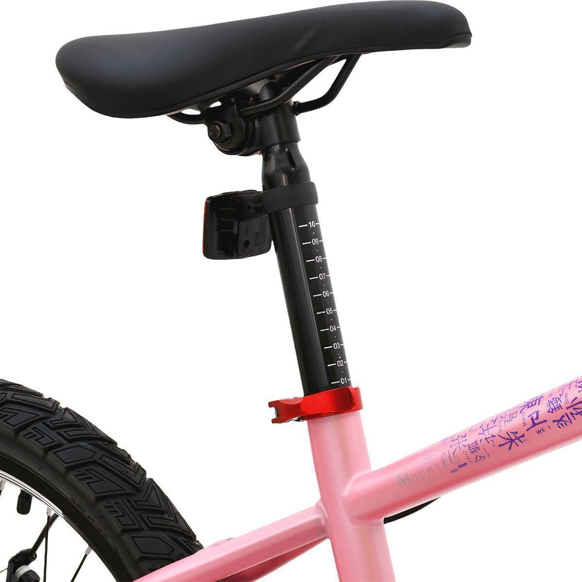 Bicicleta Ni os Infantil Aro 20 Acero Frenos Disco Rosa-3