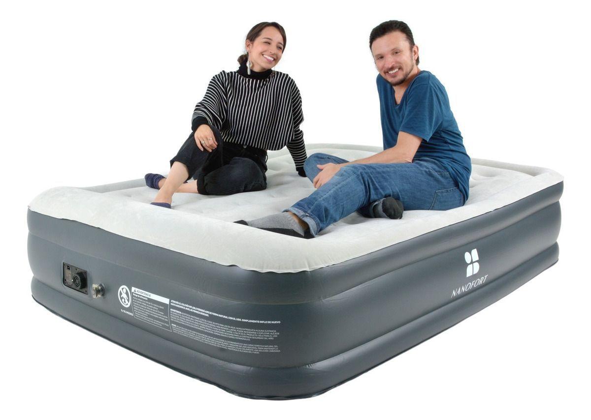 Colchon Inflable Bomba Aire Automatica Tamaño Queen Size-3