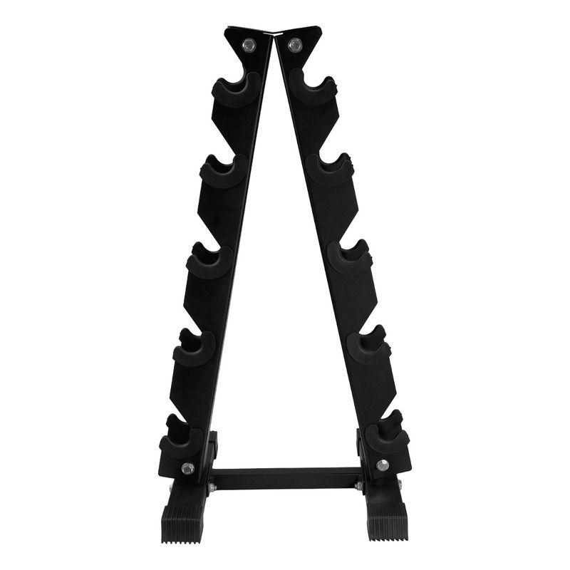 Rack Mancuernas Centurfit Gym Estante 5 Pares Pesas Torre-2