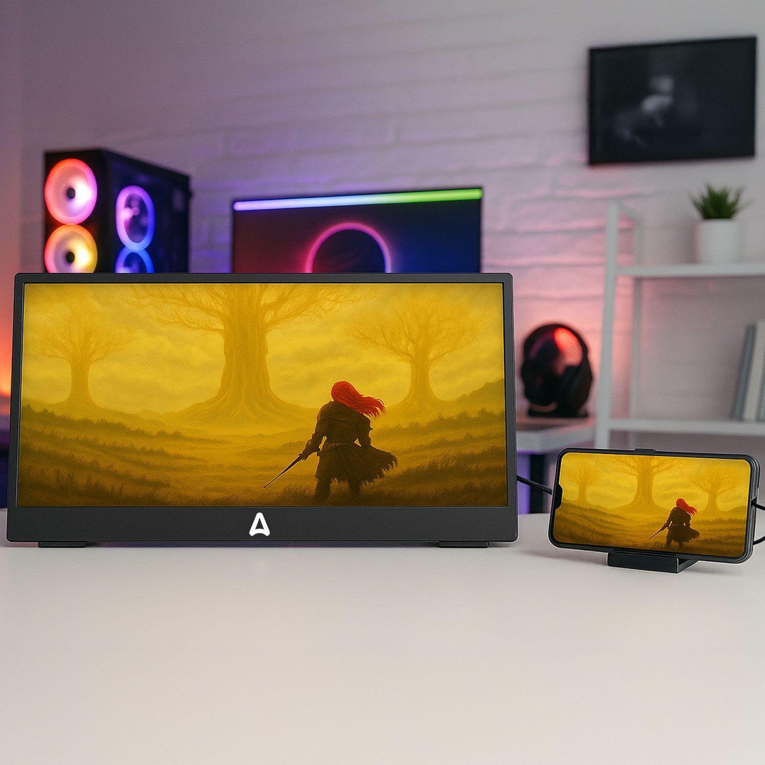 Monitor Portátil Gamer 15.6  Full Hd Parlantes Lcd 60 Hz-6