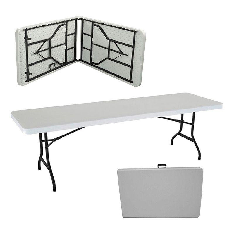 Mesa Plegable Jardimex Tipo Portafolio 1.80m Largo Jardin-0