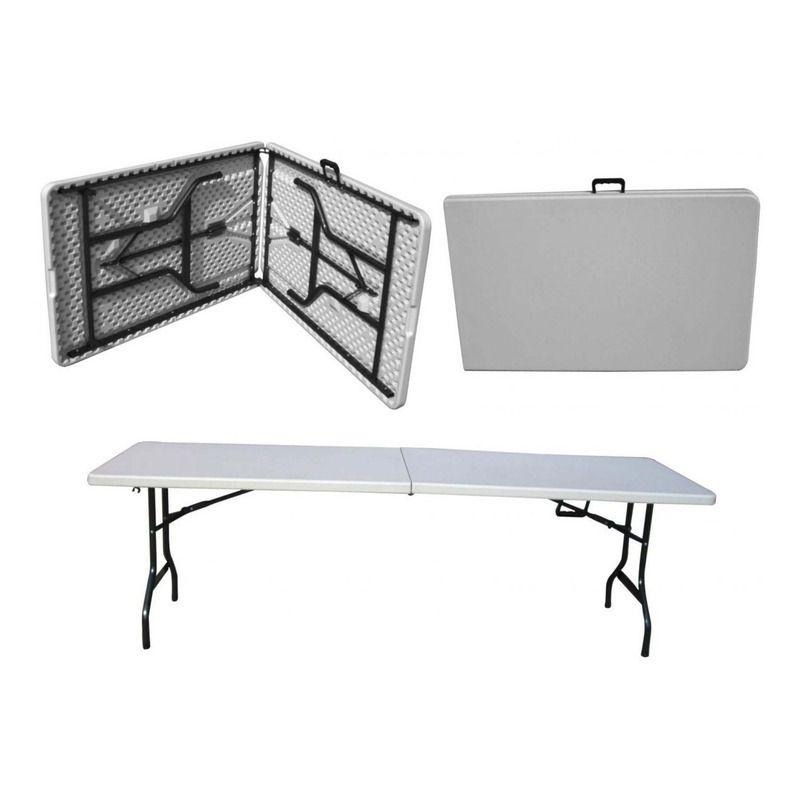 Mesa Plegable Jardimex Tipo Portafolio 1.80m Largo Jardin-1