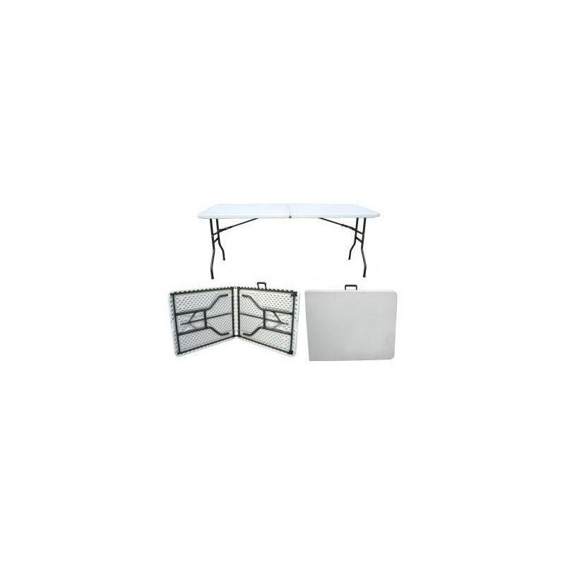 Mesa Plegable Jardimex Tipo Portafolio 1.80m Largo Jardin-2