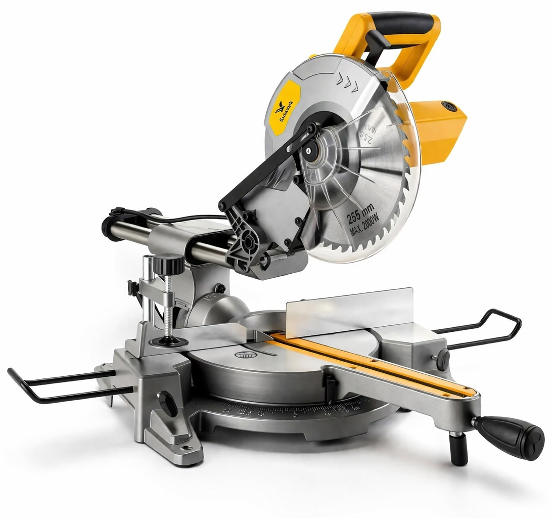 Sierra De Inglete Gutstark 10” 1800W Con Brazo Deslizante Y Láser-0