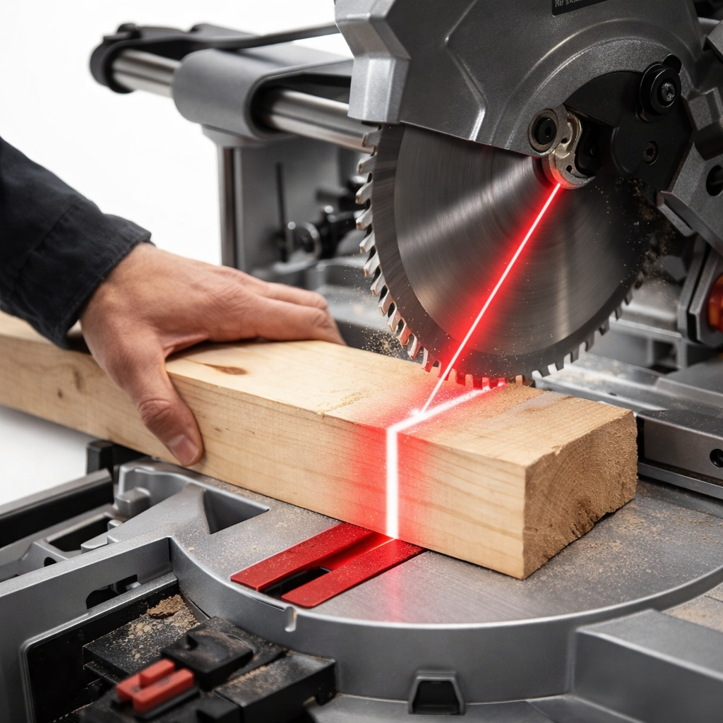 Sierra De Inglete Gutstark 10” 1800W Con Brazo Deslizante Y Láser-3