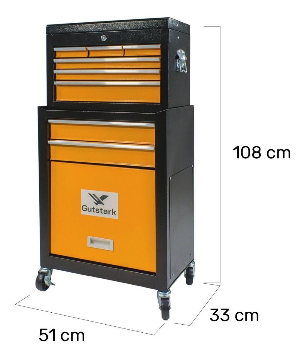 Gabinete Estante Herramientas Movil 9 Cajones Con Llave-2