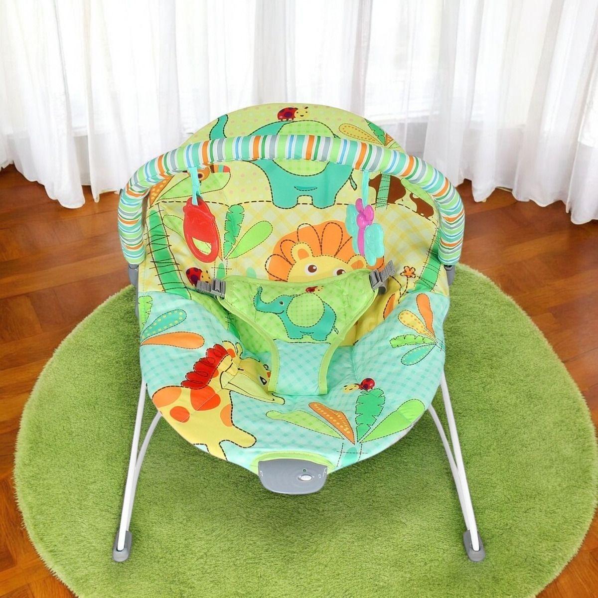 Silla Mecedora Bouncer Bebé Vibradora Eléctrica-4