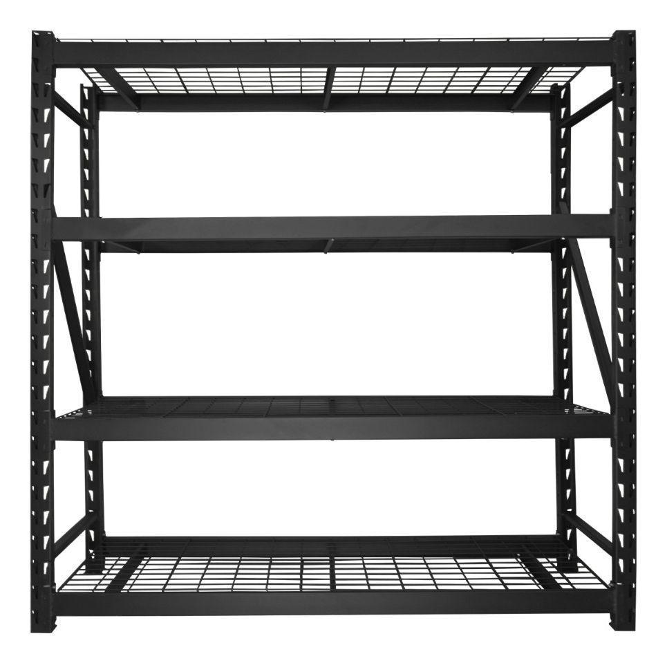 Estante Metalico 3600 kg 4 Niveles Ajustables Anaquel Acero Rack Industrial-1