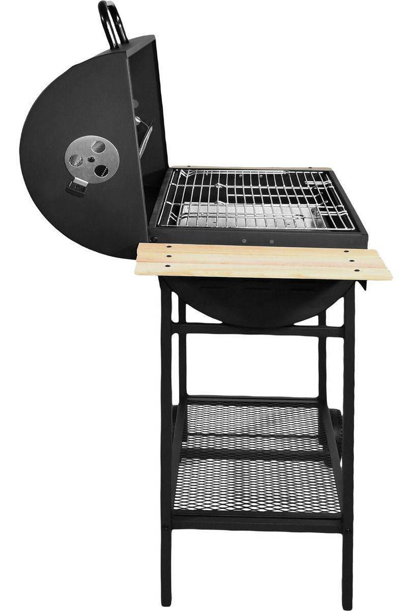 Parrilla Asador a Carbon Quincho Grill Bbq 70cm Movil Ruedas-2