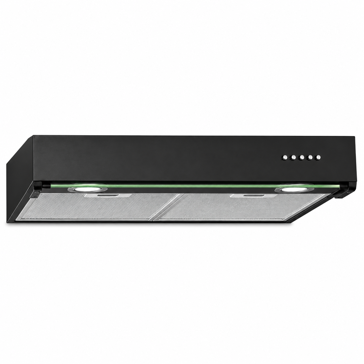 Campana Extractora Slim 60 Cm Gutstark Negra Mate 3 Velocidades-1