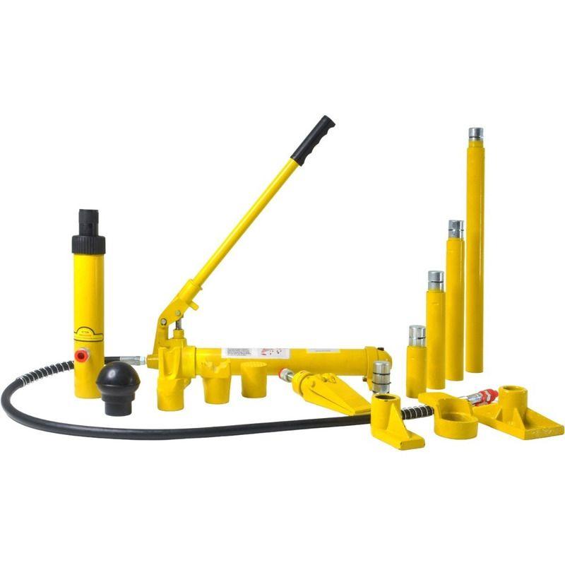 Porto Power Hidraulico Gutstark Automotriz 10ton Estuche Ruedas 16pz-5