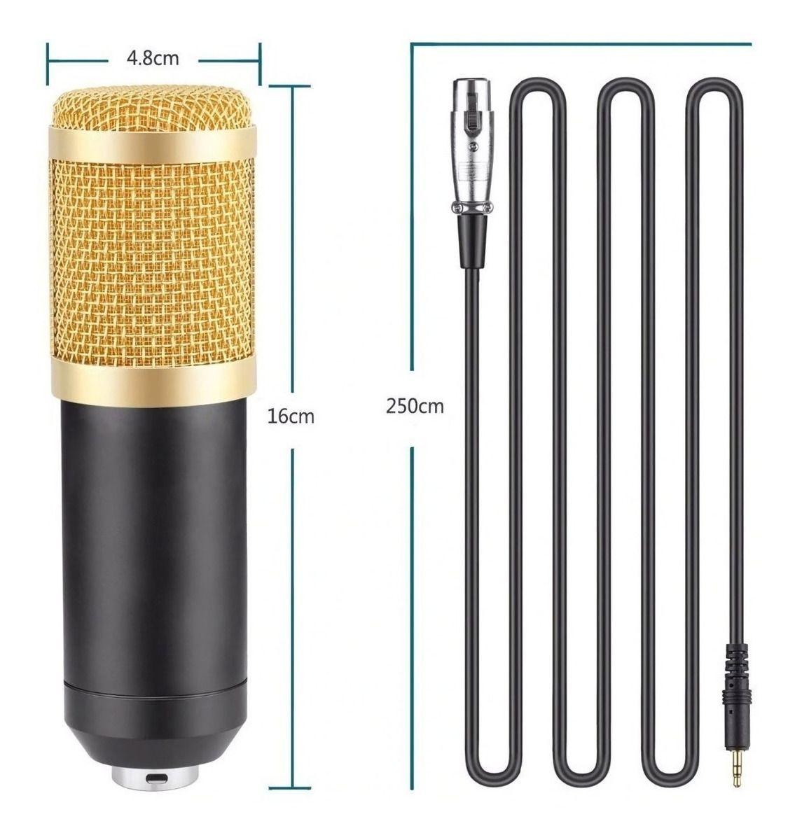 Microfono Kit Condensador Gamer Estudio BM800-6