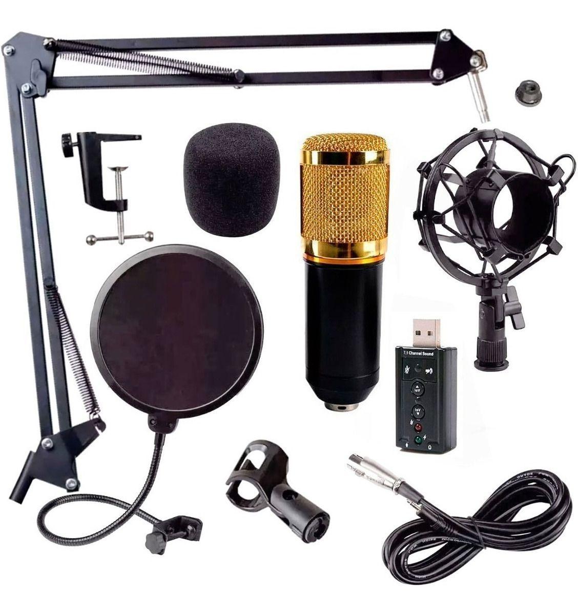 Microfono Kit Condensador Gamer Estudio BM800-2