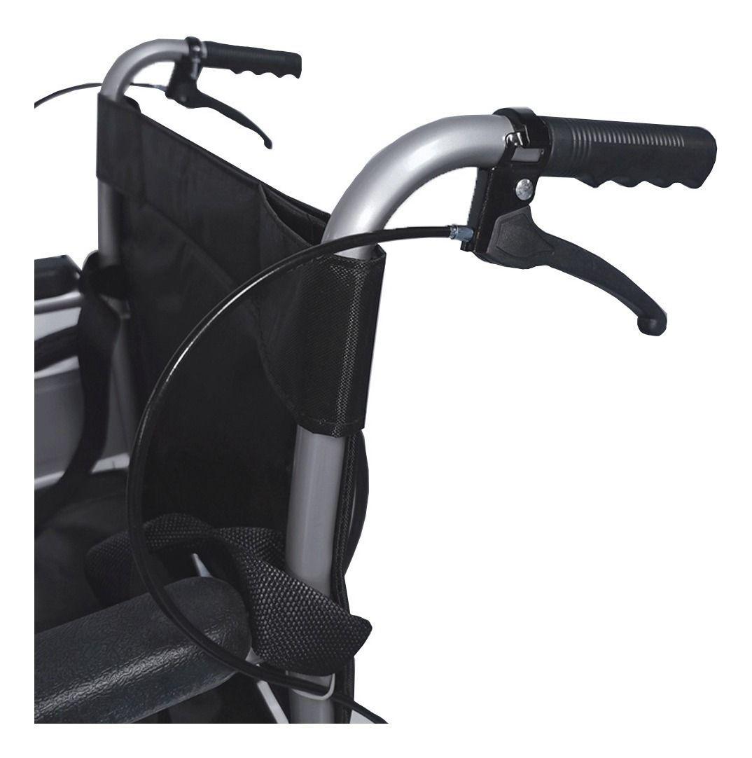 Silla Ruedas Todo Terreno Llantas Plegable Medico Uso Rudo Color Negro-2