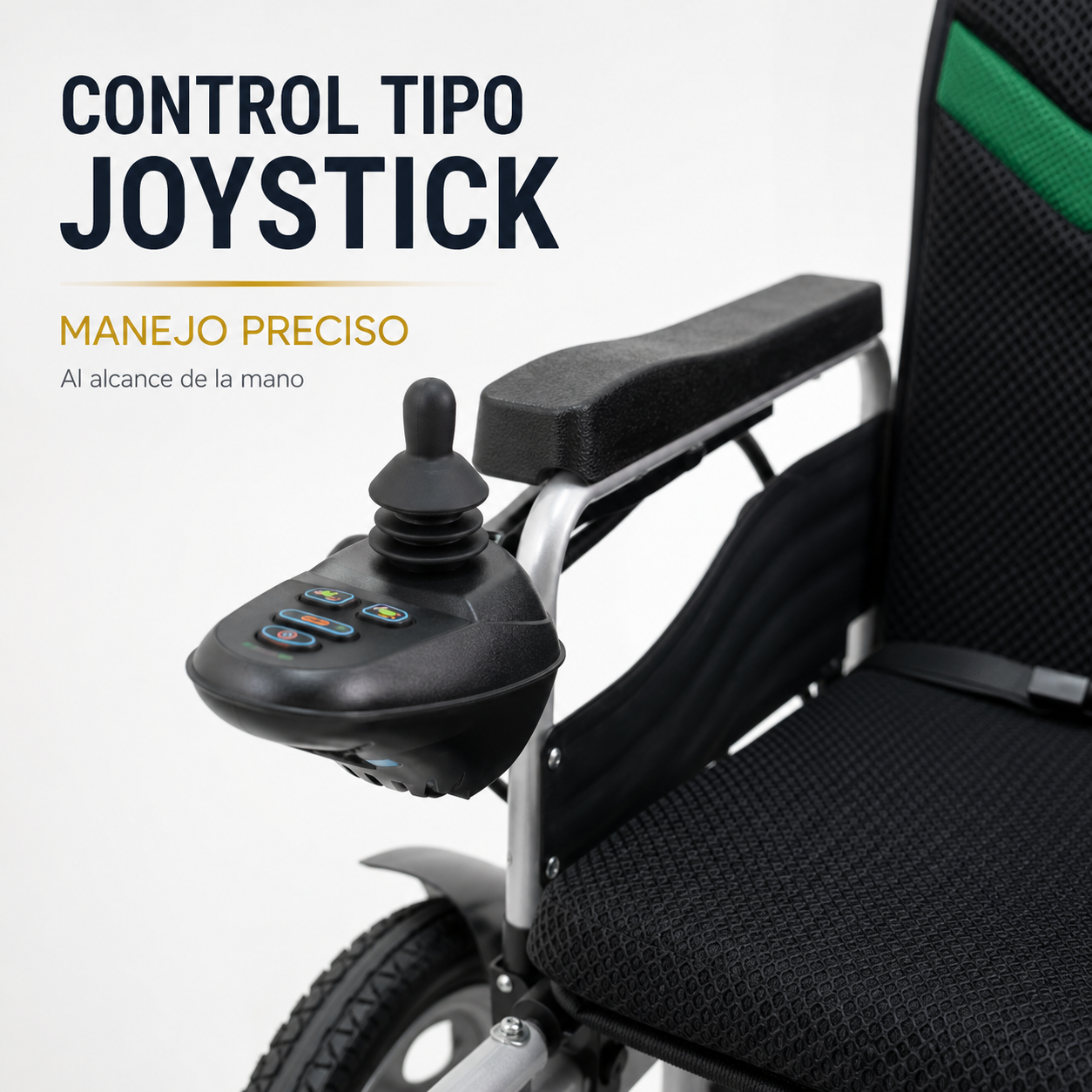 Silla De Ruedas Eléctrica Reforzada 5 Velocidades Joystick-2