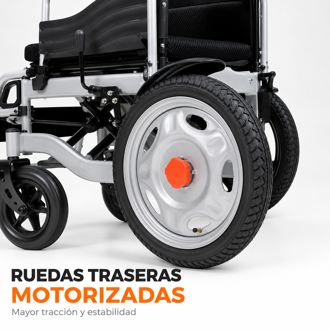 Silla De Ruedas Eléctrica Reforzada 5 Velocidades Joystick-3