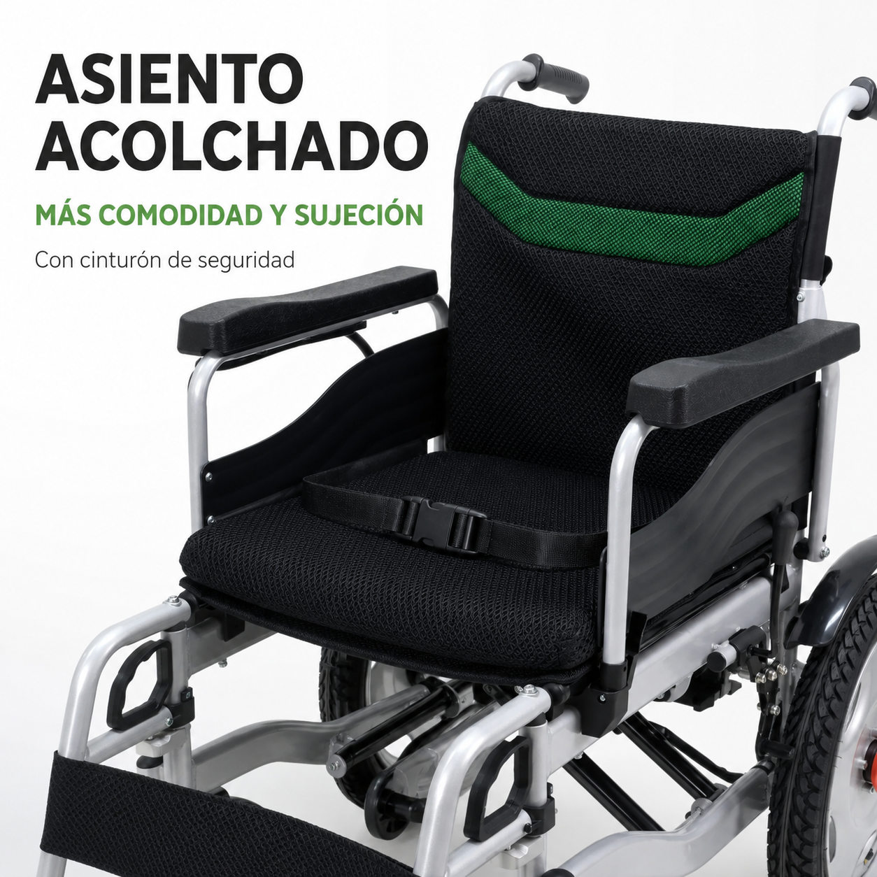 Silla De Ruedas Eléctrica Reforzada 5 Velocidades Joystick-4