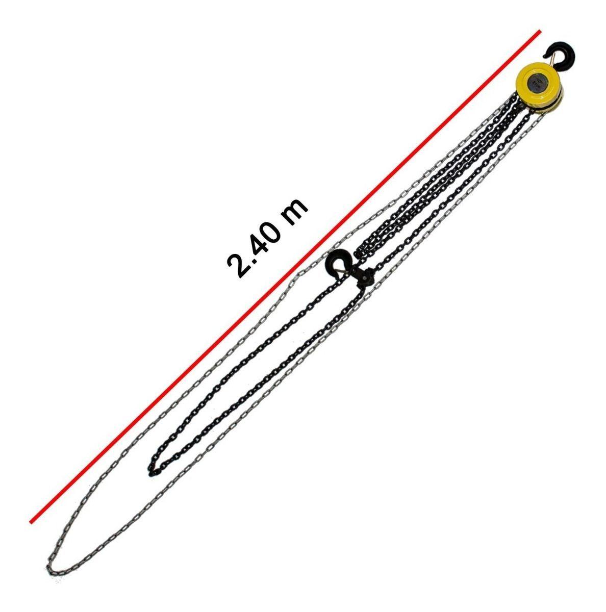 Tecle Manual 2 Toneladas Cadena Con Garrucha 3m-1