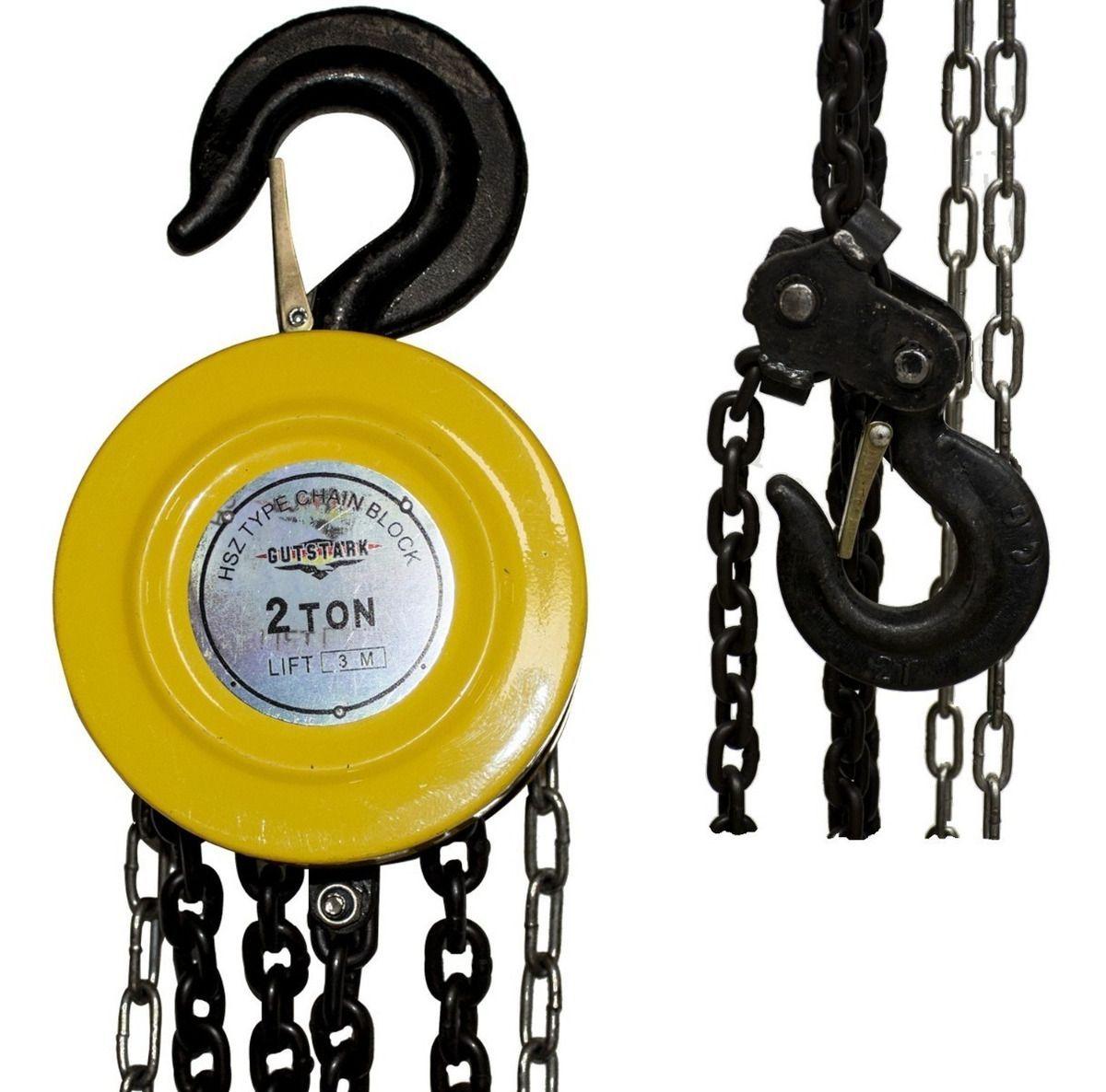 Tecle Manual 2 Toneladas Cadena Con Garrucha 3m-3