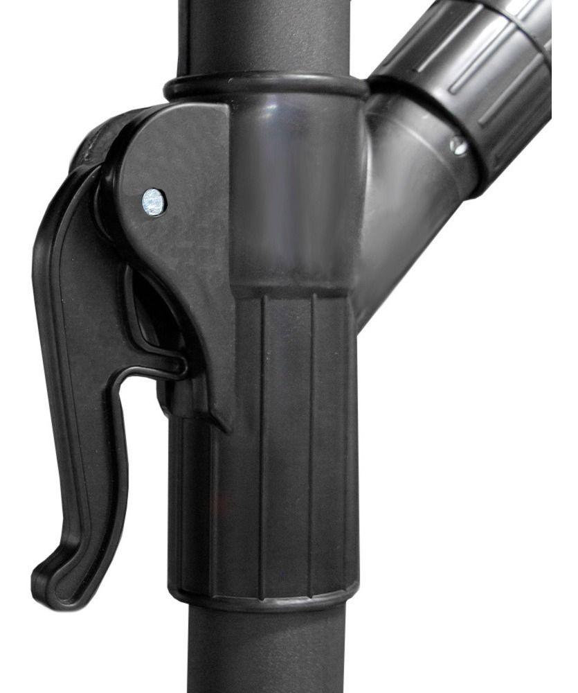Quitasol 3 mt Verde Plegable Extensible Pedestal Sombrilla Redondo -5